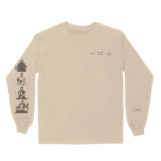 Less Equals More Cream Long-Sleeve Tee