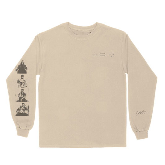 Less Equals More Cream Long-Sleeve Tee
