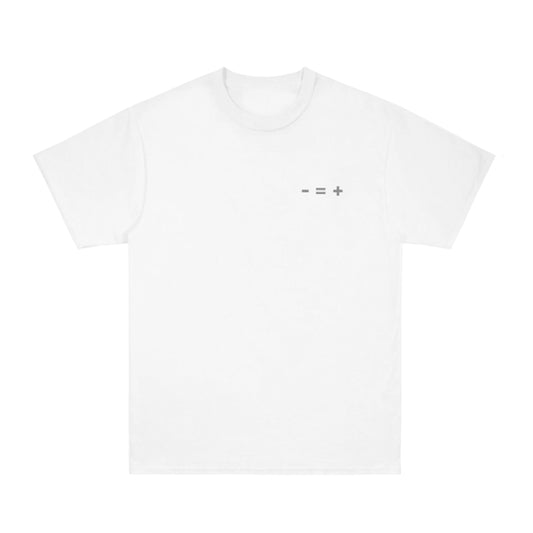 Less Equals More White T-Shirt