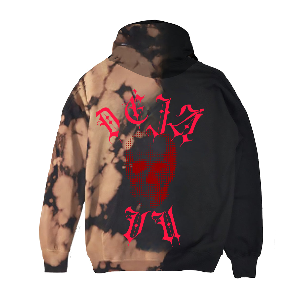 Déjà Vu Custom Dye Black Hoodie