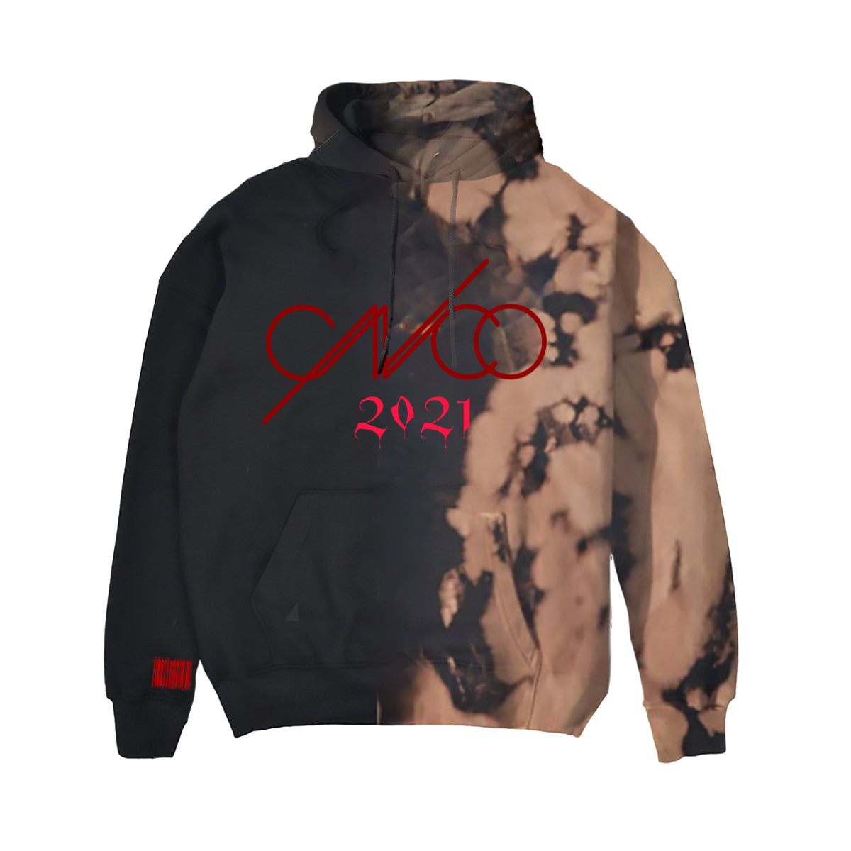 Déjà Vu Custom Dye Black Hoodie