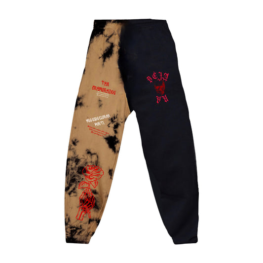 Déjà Vu Custom Dye Black Sweatpants