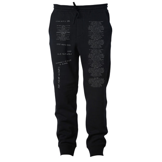 CNCO Handwritten Black Joggers