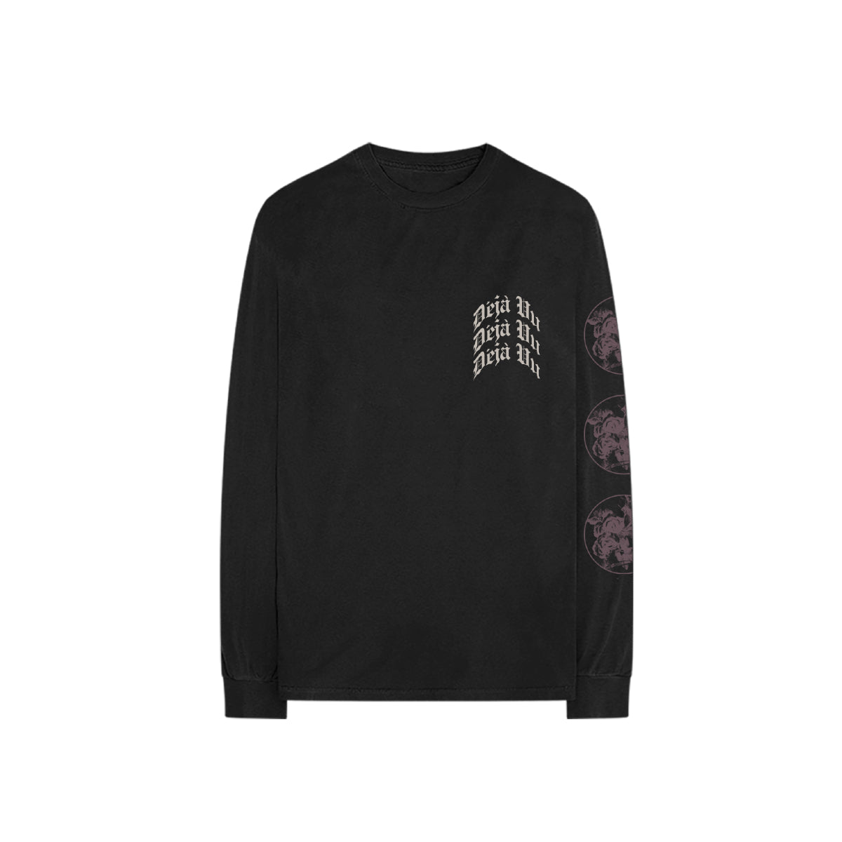 Déjà Vu Black Long-Sleeve Tee