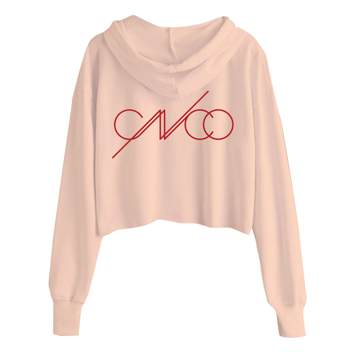 Mamita Soft Pink Crop Hoodie